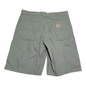 Carhartt 102514 L08 Relaxed Fit Rugged Flex Green Canvas Shorts Men's 34